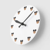#Proud2BNaturalMe #NaturalHair Children's Round Runde Wanduhr (Winkel)