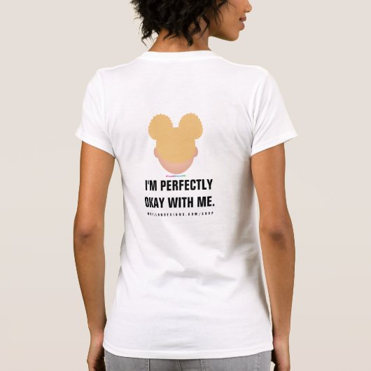 #Proud2BNaturalMe Perfekter Albinismus T-Shirt (Rückseite)