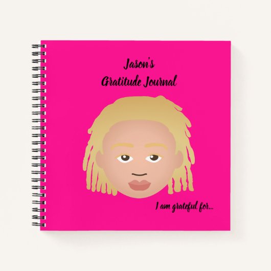 #Proud2BNaturalMe Personalisiert Dankeschön-Journa Notizblock (Vorderseite)