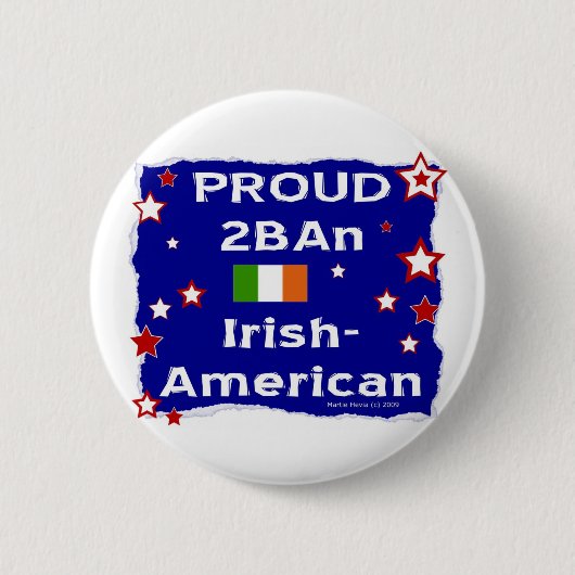 Proud 2BAn Irish-American Button (Vorderseite)