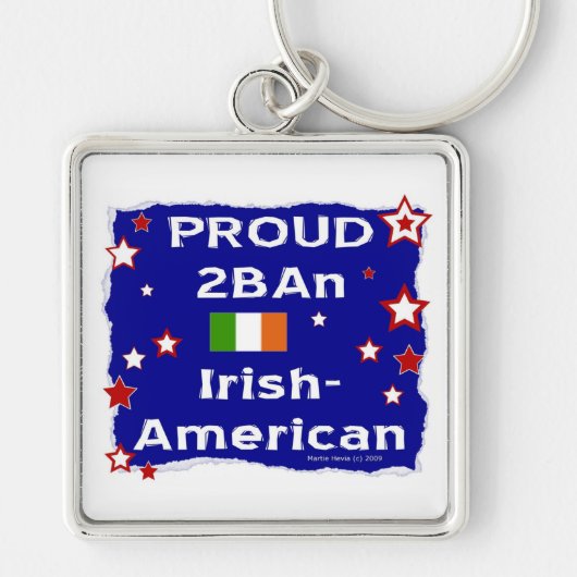 Proud 2BAn Irish-American Schlüsselanhänger (Vorne)