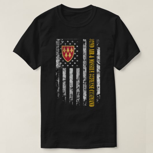 Proud 32. Führungsveteran für Luft- und Raketenabw T-Shirt (Design vorne)