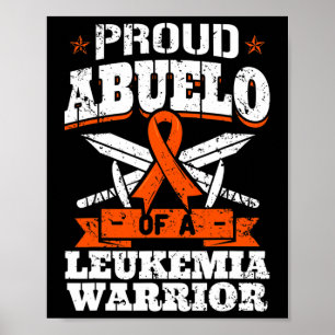 Proud Abuelo einer Leukämie Kriegerin Oma Awarene Poster