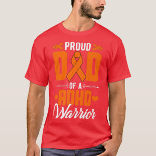 Proud ADHD Vater ADHD Warrior ADHD Awareness Oran T-Shirt