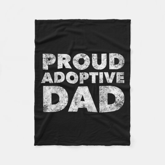 Proud Adoptive Dad - Adoption - Proud Father Fleecedecke (Vorderseite)