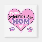 Proud Affenpinscher Mama Magnet (Vorne)