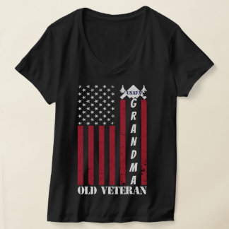 Proud Air Force Oma Custom Oma Alte Veteran T-Shirt