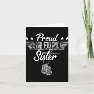 Proud Air Force Sister Camouflage Usaf Veteran Air Karte