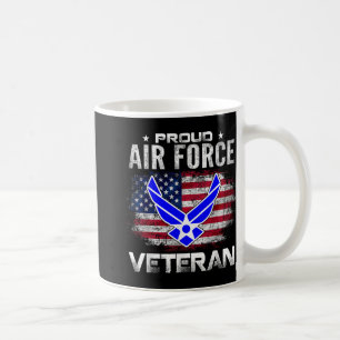 Proud Air Force Veteran mit amerikanischem Flag Ge Kaffeetasse