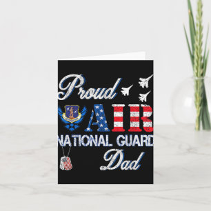 Proud Air National Guard Dad Air Force Veterans da Karte