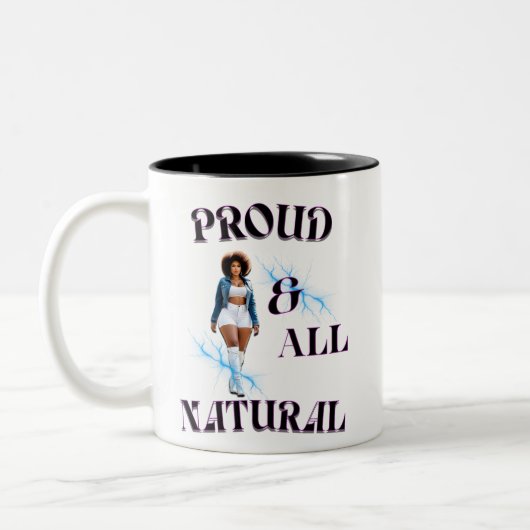 Proud & All Natural Zweifarbige Tasse (Links)
