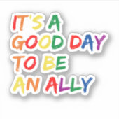 Proud allesamt Pride Gay LGBT Monatsparade Geschen Aufkleber (Vorderseite)