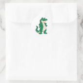 Proud Alligator Runder Aufkleber (Tasche)