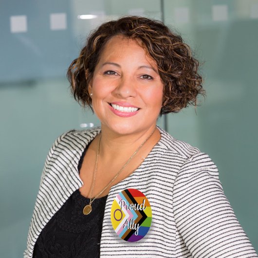 Proud Ally | Inklusiv-Inklusiv-Flagge Button