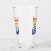 Proud Ally | LGBTQ | GAY PRIDE | Regenbogen Glas (Links)