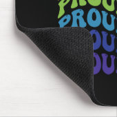 Proud Ally | LGBTQ | GAY PRIDE | Regenbogen Mousepad (Ecke)