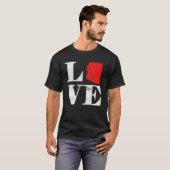 Proud America Citizen State Flag Land Map Love Ari T-Shirt (Vorne ganz)