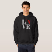 Proud America Citizen State Flag Land Map Love Flo Hoodie (Vorne ganz)
