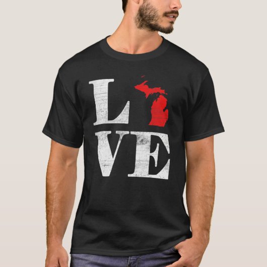 Proud America Citizen State Flag Land Map Love Mic T-Shirt (Vorderseite)