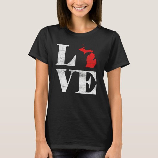 Proud America Citizen State Flag Land Map Love Mic T-Shirt (Vorderseite)