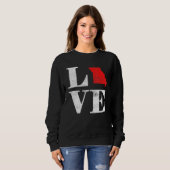 Proud America Citizen State Flag Land Map Love Mis Sweatshirt (Vorne ganz)