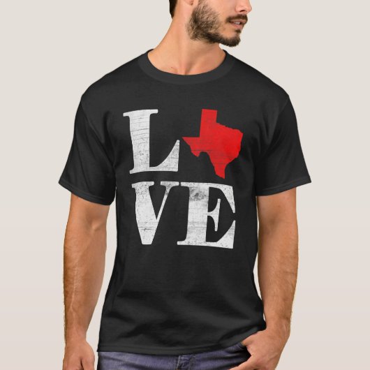 Proud America Citizen State Flag Land Map Love Tex T-Shirt (Vorderseite)