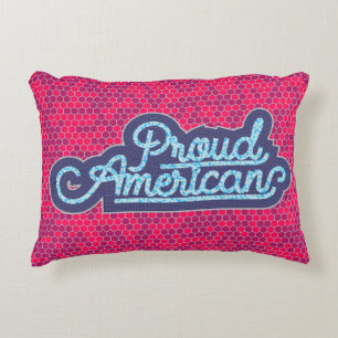 Proud American Accent Pillow Dekokissen