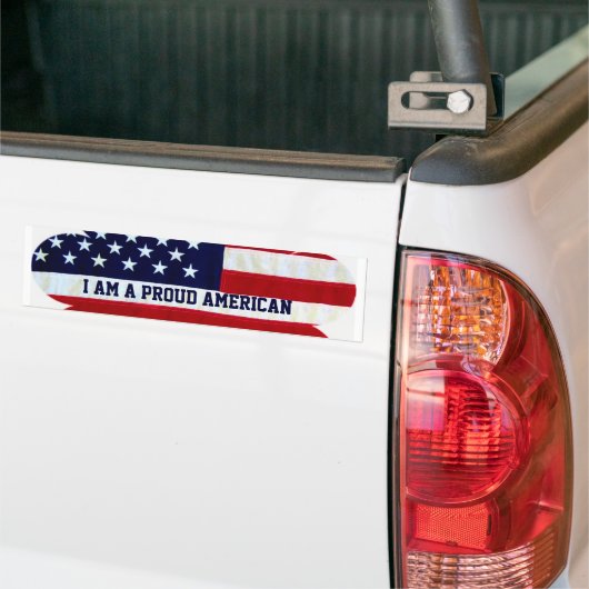Proud American_ Autoaufkleber (Auf Lkw)