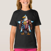 PROUD AMERICAN BALD EAGLE Patriotic T-Shirt (Vorderseite)