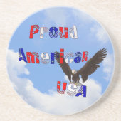 Proud American Bald Eagle Untersetzer (Vorne)