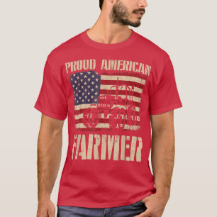 Proud American Bauer Patriotic 4. Juli USA Fl T-Shirt