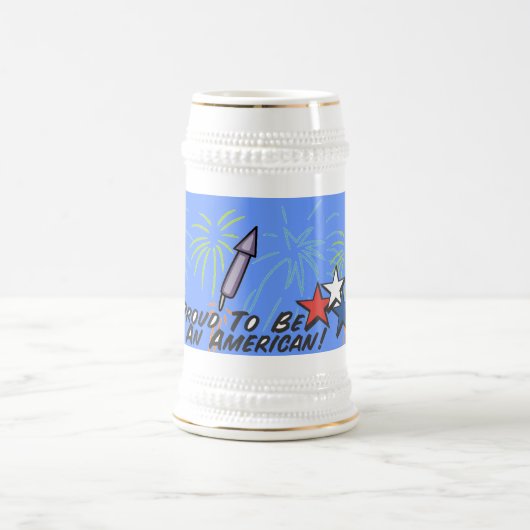Proud American - Bierglas (Mittel)