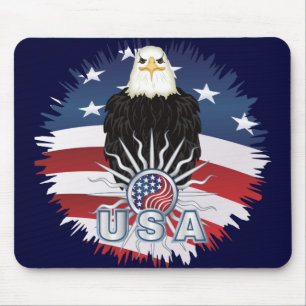 Proud American Eagle Mousepad
