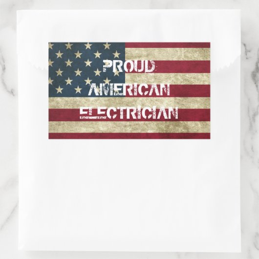 Proud American Electrical Sticker (Tasche)