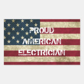 Proud American Electrical Sticker (Vorderseite)
