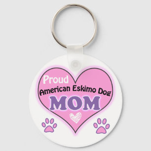 Proud American Eskimo Dog Mama Schlüsselanhänger