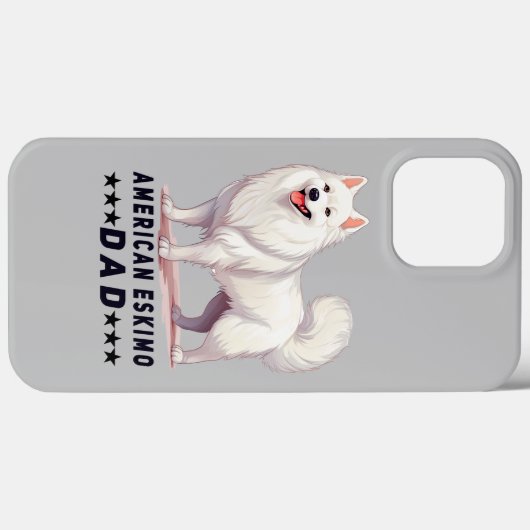 Proud American Eskimo Vater Dog Lover Case-Mate iPhone Hülle (Rückseite (Horizontal))