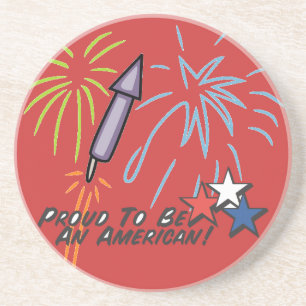 Proud American - Getränkeuntersetzer