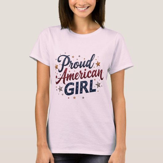 Proud American Girl T-Shirt (Vorderseite)