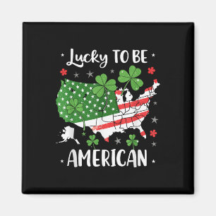 Proud American - Kleeblatt St. Patrick's Day Magnet