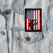 Proud American Lineman Patriotic Utility Worker Button (Insitu)