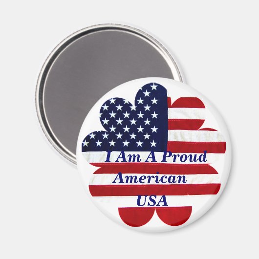 Proud American_ Magnet (Vorderseite/Rückseite)