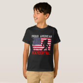 Proud American Neanderthal | USA Flag & Bigfoot T-Shirt (Vorne ganz)