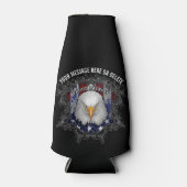 Proud American Patriot Flasche Cooler Flaschenkühler (Vorderseite)