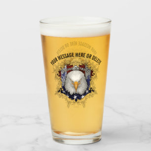 Proud American Patriot Glass Glas