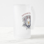 Proud American Patriot Mattiert Glass Beer Tasse (VorderseiteRechts)