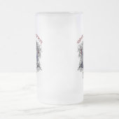 Proud American Patriot Mattiert Glass Beer Tasse (Mittel)