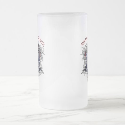 Proud American Patriot Mattiert Glass Beer Tasse (Mittel)