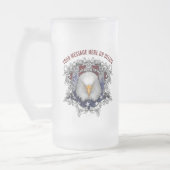 Proud American Patriot Mattiert Glass Beer Tasse (Links)