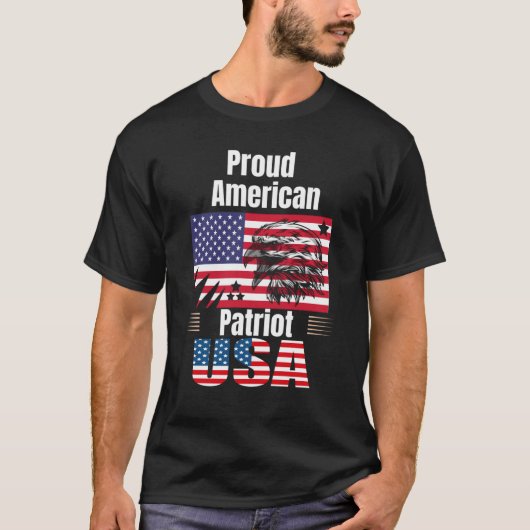 Proud American Patriot T - Shirt (Vorderseite)